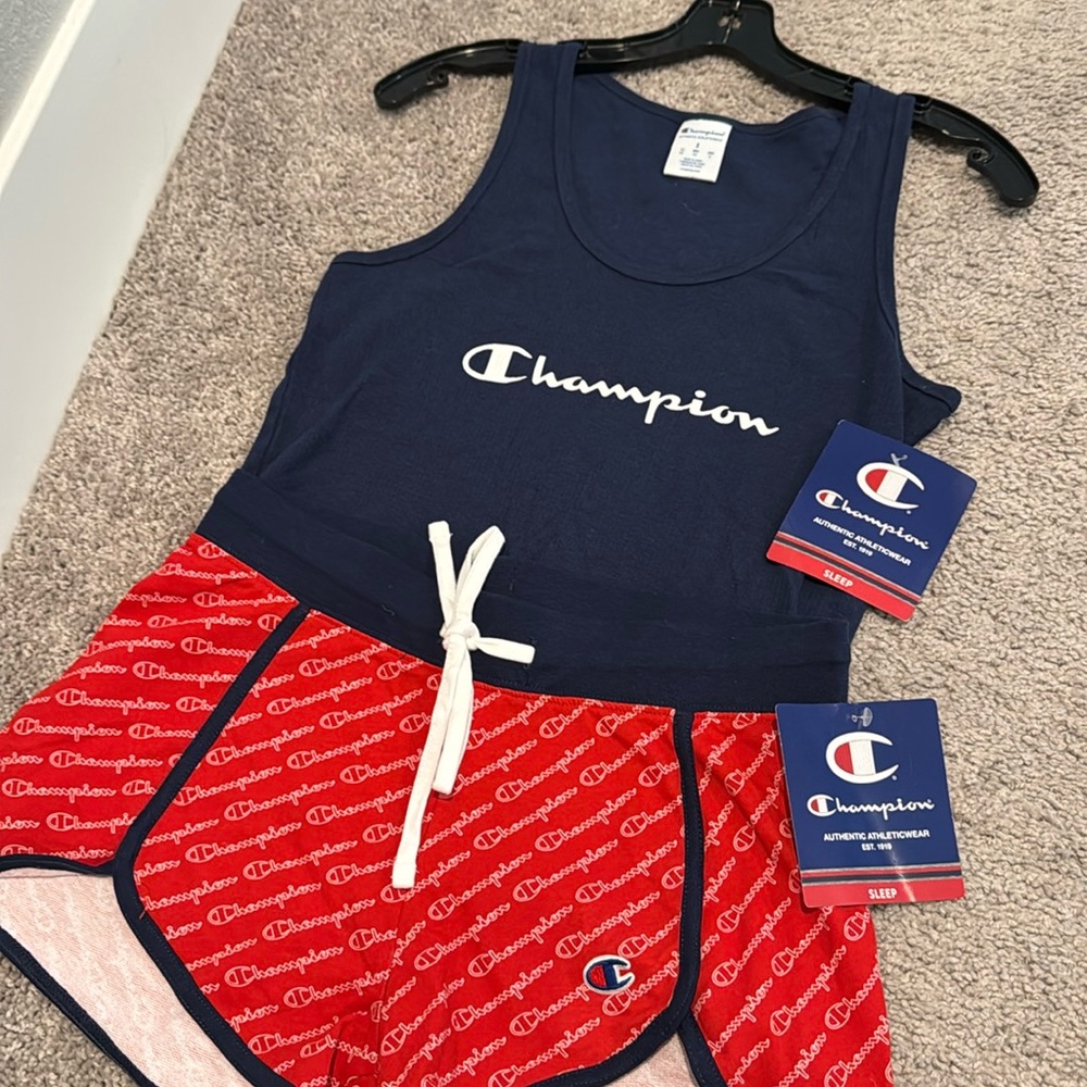 Champion Sleepwear Set, Tank and Shorts, Size Small, New with tags
